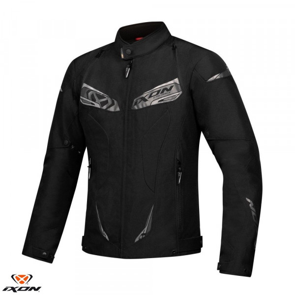 Geaca (jacheta) motociclete barbati Racing/Roadster Ixon All season model Caliber WP MS culoare: negru [1]