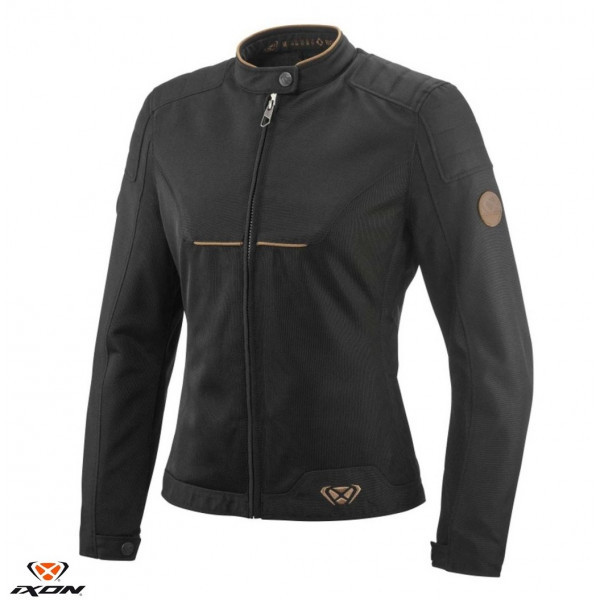 Geaca (jacheta) motociclete femei Urban/Heritage Ixon vara model Cornet WP LS culoare: negru/maro [1]