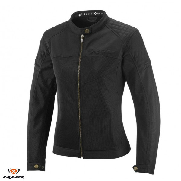 Geaca (jacheta) motociclete femei Urban/Heritage Ixon vara model Ozcan LS culoare: negru - tip croi: Fit [1]