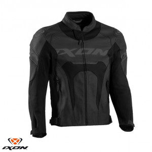Geaca (jacheta) motociclete barbati piele Racing Ixon vara model Jackal JKT MS culoare: negru Geaca (jacheta) motociclete barbati piele Racing Ixon vara model Jackal JKT MS culoare: negru