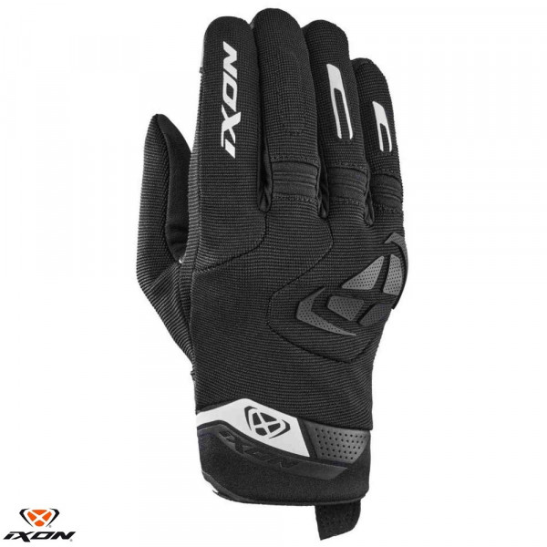Manusi barbati Roadster vara textil/piele Ixon model MIG 2 MS culoare: negru/alb - degete tactile [1]
