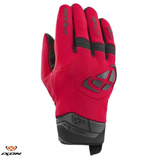 Manusi barbati Roadster vara textil/piele Ixon model MIG 2 MS culoare: rosu/negru - degete tactile [1]