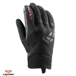 Manusi femei Roadster Mid-season textil/piele Ixon model MIG 2 WP LS culoare: negru/fuchsia (roz) - degete tactile Manusi femei Roadster Mid-season textil/piele Ixon model MIG 2 WP LS culoare: negru/fuchsia (roz) - degete tactile
