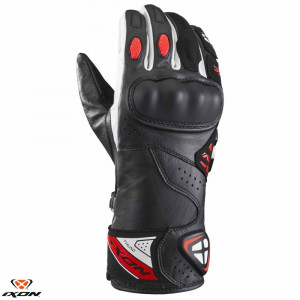 Manusi barbati Racing vara piele Ixon model Thund MS culoare: negru/rosu/alb - degete tactile Manusi barbati Racing vara piele Ixon model Thund MS culoare: negru/rosu/alb - degete tactile