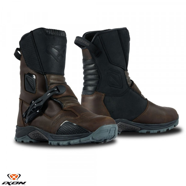 Ghete (cizme) moto Touring/Adventure barbati All Season Ixon model Klay WP MS culoare: maro/negru (100% waterproof) [1]