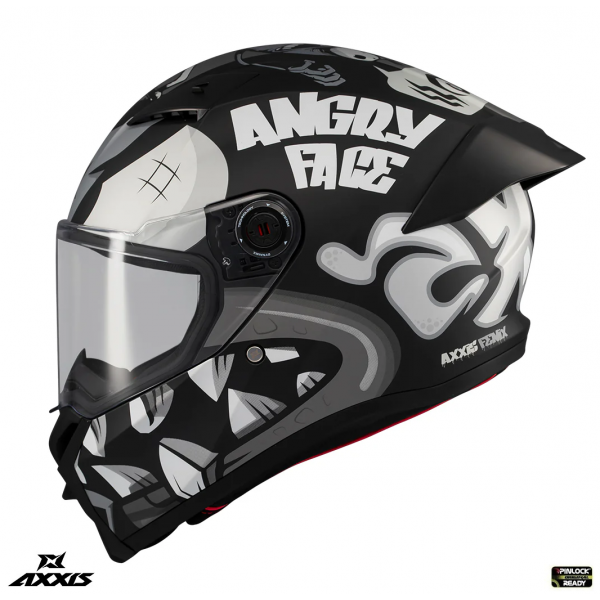 Casca integrala Axxis Fenix Angry Face B2 negru mat - tip viziera: MT-V-31B [1]