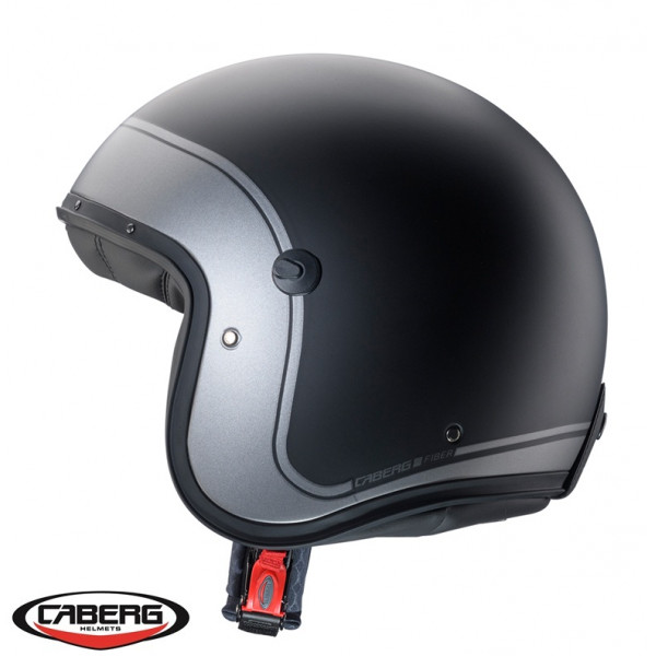 Casca open face (jet) Caberg model Freeride X Daytona O9 matt gun (titanium)/negru/alb mat (fibra de sticla) [1]