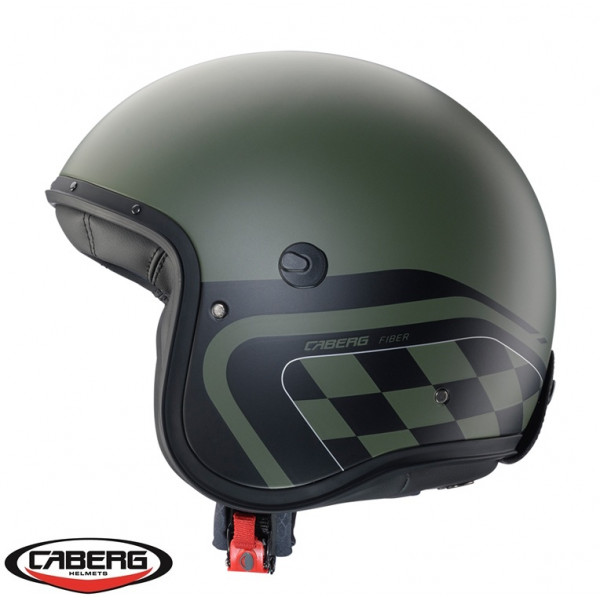 Casca open face (jet) Caberg model Freeride X Daytona P4 verde military/negru mat (fibra de sticla) [1]