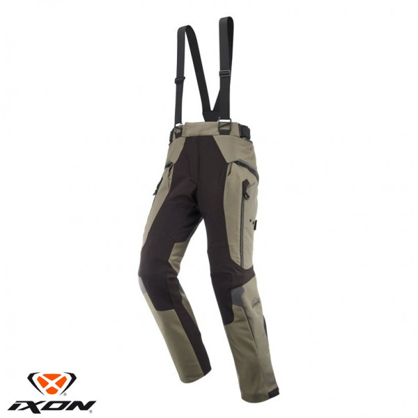 Pantaloni motociclete barbati Touring/Adventure Ixon All season/vara model Odin MS culoare: khaki/negru [1]