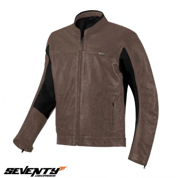 Geaca (jacheta) barbati piele Urban Seventy vara model SD-JL4 Legend Classic culoare: maro [1]
