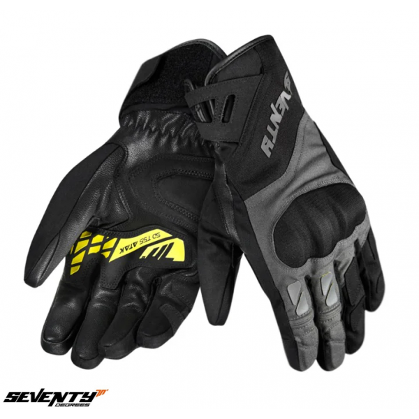 Manusi barbati Touring/Adventure iarna Seventy model:SD-T55 Atak - culoare: negru/galben [1]