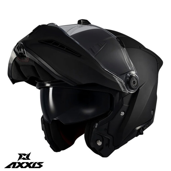 Casca modulabila (flip-up) Axxis GhostFighter SV A1 negru mat (ochelari soare integrati) – tip viziera: MT-V-36 [1]