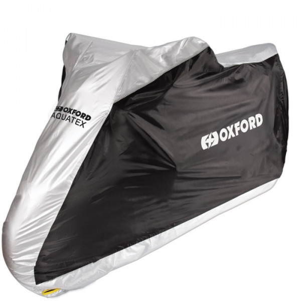 Husa scutere-motociclete exterior Oxford Aquatex (gri-negru) - marime: M - waterproof [1]