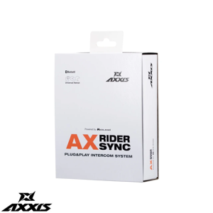 Sistem comunicatie moto complet Bluetooth MT - Axxis AX-RIDER SYNC - Plug&Play Intercom System - kit 1 bucata (pentru 1 utilizator) Sistem comunicatie moto complet Bluetooth MT - Axxis AX-RIDER SYNC - Plug&Play Intercom System - kit 1 bucata (pentru 1 utilizator)