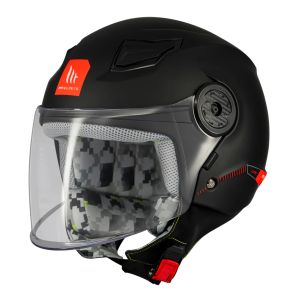 Casca open face MT Lite Kids A1 negru mat - casca de copii Casca open face MT Lite Kids A1 negru mat - casca de copii