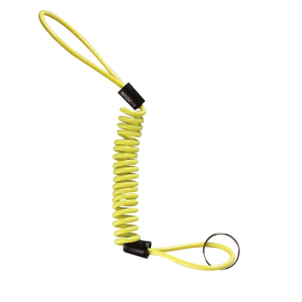 Cablu atentionare lacat antifurt disc frana Oxford OX795 lungime 1.2 m (cand este intins) - culoare: galben [1]