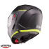 Casca modulabila (flip-up) Caberg model Horus X Ray L6 negru/gri/galben fluor mat Pinlock ready - lentila Pinlock inclusa [4]
