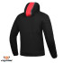 Geaca (hanorac tip hoodie) motociclete barbati Urban Ixon vara model Touchdown culoare: negru/rosu [2]