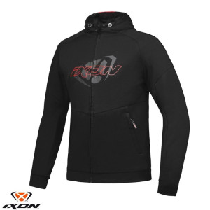 Geaca (hanorac tip hoodie) motociclete barbati Urban Ixon vara model Touchdown culoare: negru/rosu Geaca (hanorac tip hoodie) motociclete barbati Urban Ixon vara model Touchdown culoare: negru/rosu