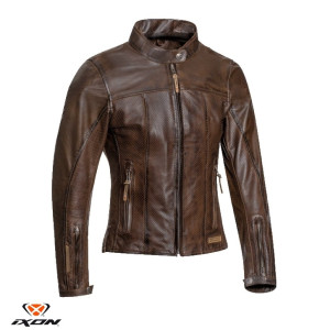 Geaca (jacheta) motociclete femei piele Urban/Heritage Ixon vara model Crank Air LS culoare: maro Geaca (jacheta) motociclete femei piele Urban/Heritage Ixon vara model Crank Air LS culoare: maro