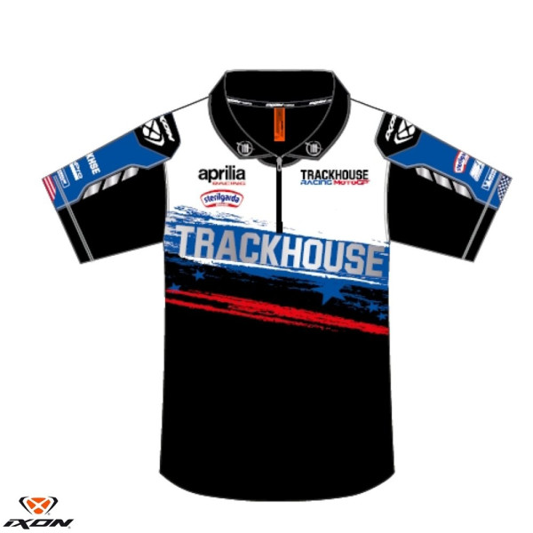 Tricou polo barbati Ixon model PO1 TH2 24 MS culoare: alb/rosu/albastru [1]