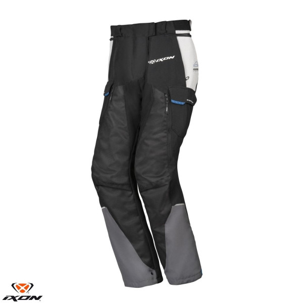 Pantaloni motociclete femei Touring/Adventure Ixon All season model Balder LS culoare: negru/gri/albastru [1]
