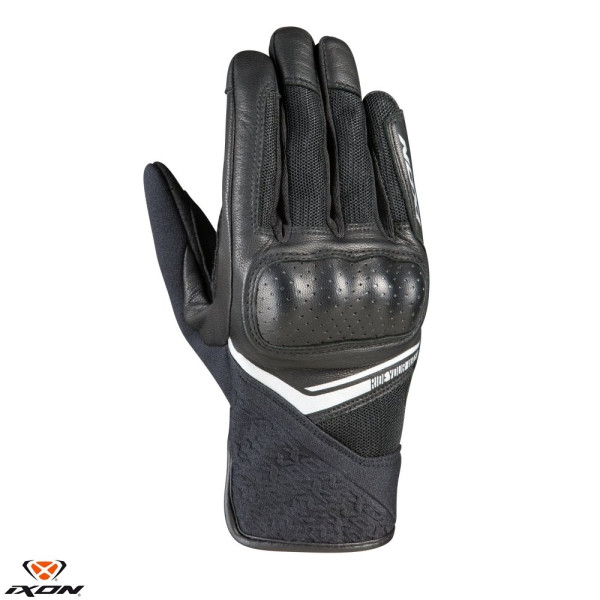 Manusi femei Roadster vara piele/textil Ixon model RS Launch LS culoare: negru/gri - degete tactile [1]