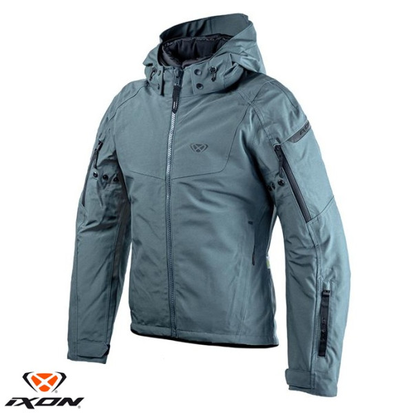 Geaca (jacheta) motociclete barbati Touring/Adventure/Urban Ixon All season model Burning MS culoare: verde tactic (geaca laminata; waterproof si pe exterior) [1]