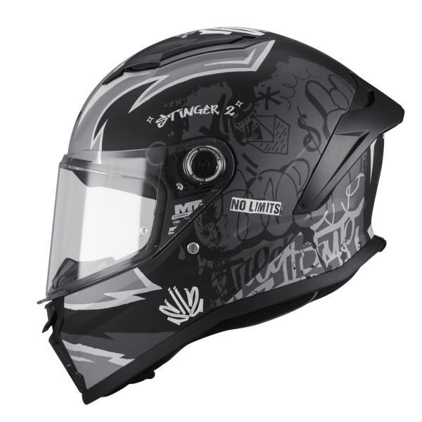Casca integrala MT Stinger 2 Kids Tagger B2 negru mat - tip viziera: MT-V-28B [1]