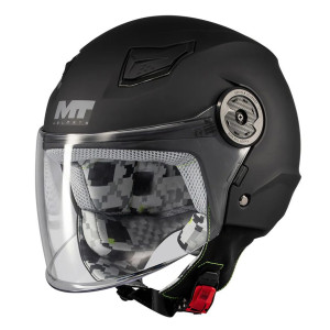 Casca open face MT Lite Kids Pure A1 negru mat - casca de copii Casca open face MT Lite Kids Pure A1 negru mat - casca de copii