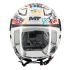Casca open face MT Lite Crew A5 alb lucios - casca de copii [3]