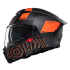 Casca modulabila MT Atom 2 SV Strange C4 gri/portocaliu mat (ochelari soare integrati) Pinlock Ready - tip viziera: MT-V-35 [2]