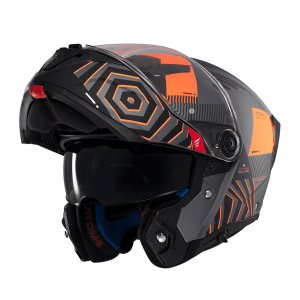 Casca modulabila MT Atom 2 SV Strange C4 gri/portocaliu mat (ochelari soare integrati) Pinlock Ready - tip viziera: MT-V-35 Casca modulabila MT Atom 2 SV Strange C4 gri/portocaliu mat (ochelari soare integrati) Pinlock Ready - tip viziera: MT-V-35