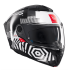 Casca modulabila MT Atom 2 SV Strange B2 negru/alb lucios (ochelari soare integrati) Pinlock Ready - tip viziera: MT-V-35 [4]