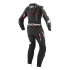 Costum (combinezon) motociclete barbati piele Ixon vara model Demonio culoare: negru/alb/rosu [2]