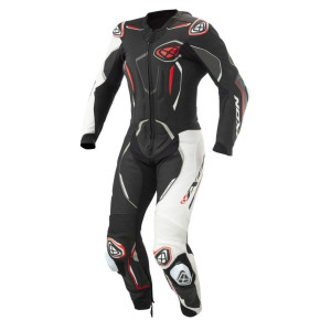 Costum (combinezon) motociclete barbati piele Ixon vara model Demonio culoare: negru/alb/rosu Costum (combinezon) motociclete barbati piele Ixon vara model Demonio culoare: negru/alb/rosu