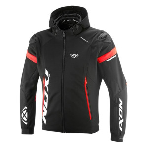 Geaca (jacheta) motociclete barbati Racing/Roadster Ixon vara model Pulsion Air MS culoare: negru/alb/rosu Geaca (jacheta) motociclete barbati Racing/Roadster Ixon vara model Pulsion Air MS culoare: negru/alb/rosu
