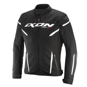 Geaca (jacheta) motociclete barbati Racing/Roadster Ixon vara model Striker 2 AIR WP MS culoare: negru/alb Geaca (jacheta) motociclete barbati Racing/Roadster Ixon vara model Striker 2 AIR WP MS culoare: negru/alb