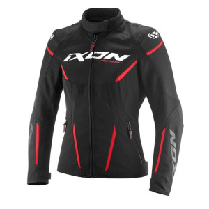 Geaca (jacheta) motociclete femei Racing/Roadster Ixon vara model Striker 2 AIR WP LS culoare: negru/rosu Geaca (jacheta) motociclete femei Racing/Roadster Ixon vara model Striker 2 AIR WP LS culoare: negru/rosu