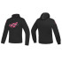 Geaca (hanorac tip hoodie) motociclete femei Urban Ixon vara model Touchdown LS culoare: negru/roz [3]