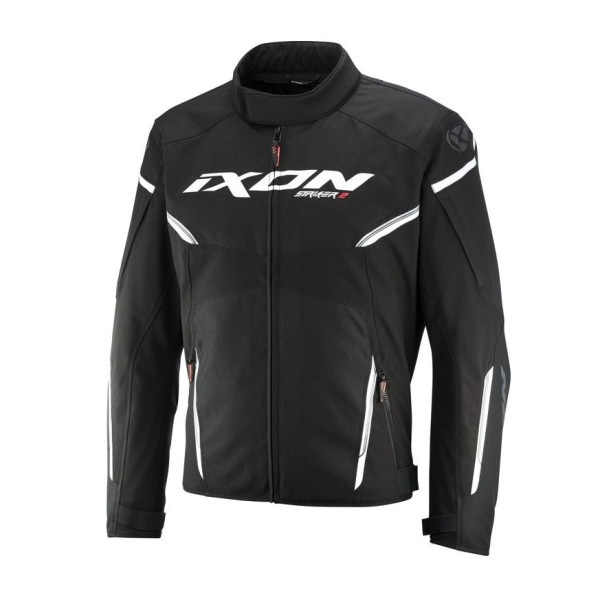 Geaca (jacheta) motociclete barbati Racing/Roadster Ixon vara model Striker 2 AIR C-Sizing MS culoare: negru/alb (marimi speciale - motociclisti de talie mare) [1]