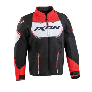 Geaca (jacheta) motociclete copii Racing/Roadster Ixon vara model Striker AIR KID culoare: negru/alb/rosu Geaca (jacheta) motociclete copii Racing/Roadster Ixon vara model Striker AIR KID culoare: negru/alb/rosu