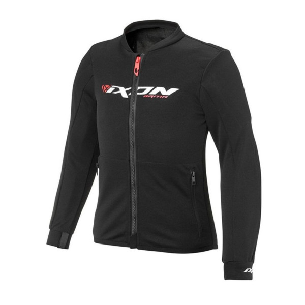 Geaca (jacheta) tip armura motociclete copii Racing/Roadster Ixon vara model Arma Kid culoare: negru/alb/rosu (geaca tip armura) [1]