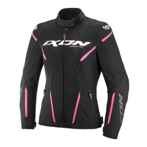 Geaca (jacheta) motociclete femei Racing/Roadster Ixon vara model Striker 2 AIR WP LS culoare: negru/roz Geaca (jacheta) motociclete femei Racing/Roadster Ixon vara model Striker 2 AIR WP LS culoare: negru/roz