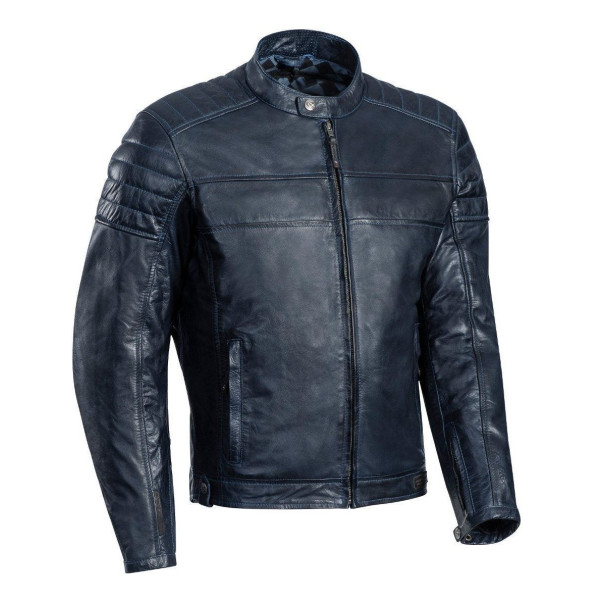 Geaca (jacheta) motociclete barbati piele Urban/Heritage Ixon All season model Spark MS culoare: navy (albastru) [1]