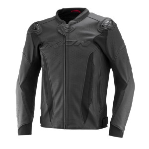 Geaca (jacheta) motociclete barbati piele Racing Ixon vara model Vortex 3 MS culoare: negru/negru Geaca (jacheta) motociclete barbati piele Racing Ixon vara model Vortex 3 MS culoare: negru/negru