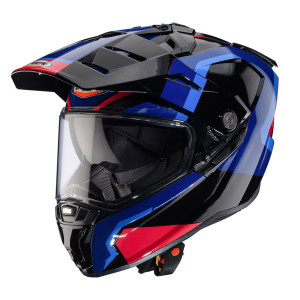Casca adventure/off road Caberg model Tanami SV Scram O4 negru/albastru/rosu lucios Pinlock ready - lentila Pinlock inclusa Casca adventure/off road Caberg model Tanami SV Scram O4 negru/albastru/rosu lucios Pinlock ready - lentila Pinlock inclusa