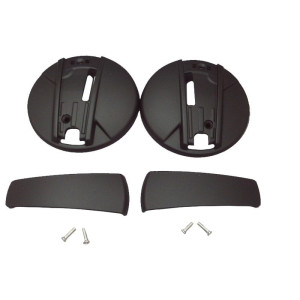 Kit capace mecanism viziera casca Caberg model Ghost - Ghost X - culoare: negru mat Kit capace mecanism viziera casca Caberg model Ghost - Ghost X - culoare: negru mat