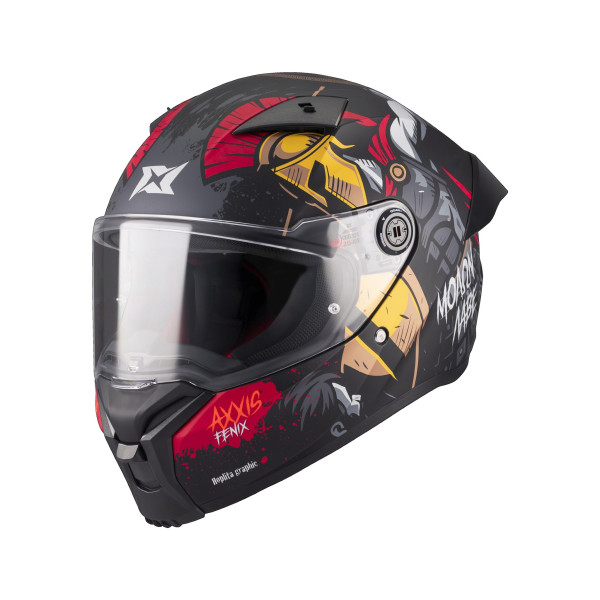 Casca integrala Axxis Fenix Hoplita B5 rosu lucios - tip viziera: MT-V-31B [1]