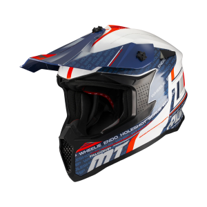 Casca enduro/offroad MT model Falcon S Ruler A15 alb lucios Casca enduro/offroad MT model Falcon S Ruler A15 alb lucios